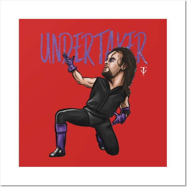 Undertaker Cartoon Wall Art by MunMun_Design